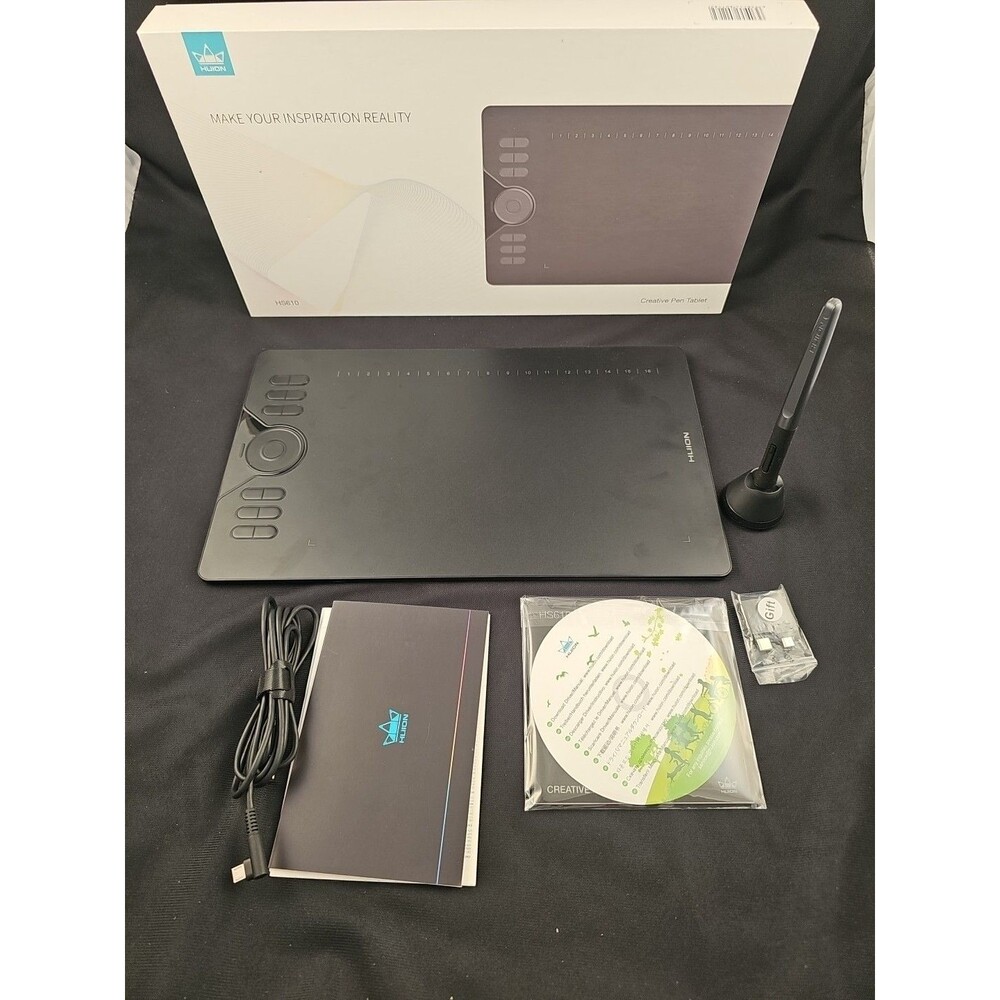 Huion Creative Pen Tablet HS610 Graphic with Stylus 8192 Pen Pressure Tested